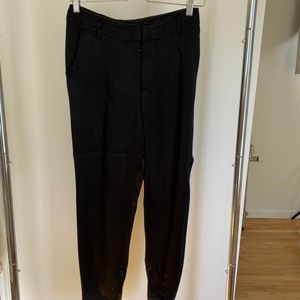 Black Satin Pants